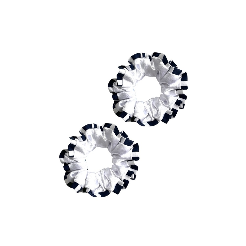 White and Black Scrunchies - Picture 4 of 7